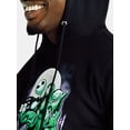 thumbnail image 4 of Disney Nightmare Before Christmas Men's & Big Men's Glow In The Dark Graphic Hoodie Sweatshirt, Sizes S-3XL, 4 of 5