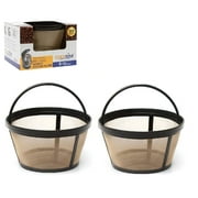 GoldTone Reusable 8-12 Cup Basket Filter fits Black & Decker Coffee Machines and Brewers. Replaces your Black+Decker Reusable Coffee Filter and Permanent Black & Decker Coffee Basket Filter (2 PACK)