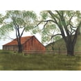 thumbnail image 2 of Jacobs, Billy 24x19 Black Ornate Wood Framed with Double Matting Museum Art Print Titled - The Old Brown Barn, 2 of 4