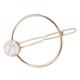 thumbnail image 3 of Pinza para el pelo minimalista hueca, horquilla turquesa, accesorios para el cabello Aro Blanco, 3 of 6
