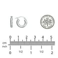thumbnail image 5 of Small Tube Hoop Earrings - 14k Yellow Gold, 5 of 5