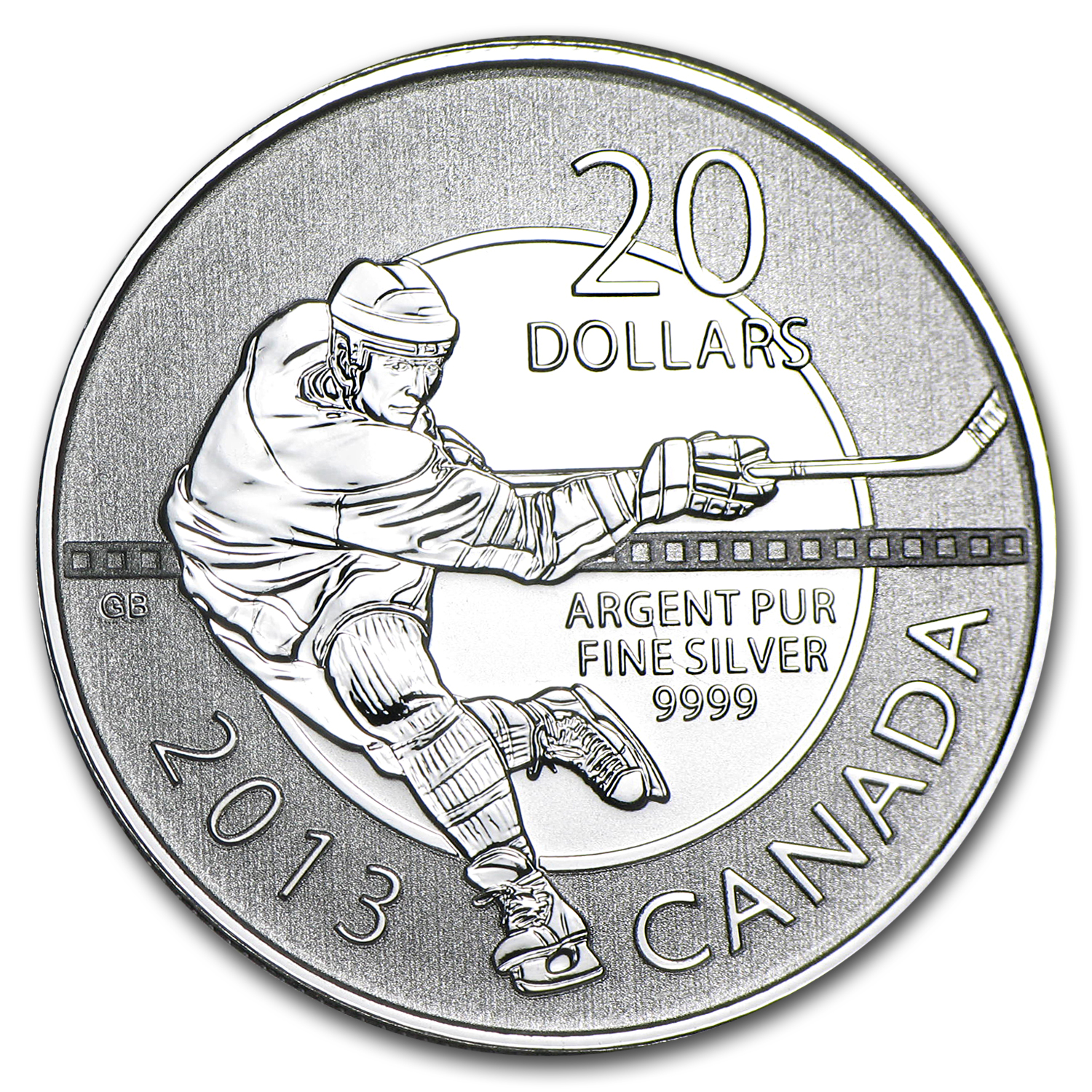 Royal Canadian Mint 2013 Canada 1/4 oz Silver 20 Hockey (w/COA)
