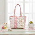 thumbnail image 2 of Floral Quilted Cotton Shoulder Bag Fashion Underarm Bag with Bow Commute Bag for Women Work Shopping Travel (Style C), 2 of 8