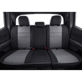 thumbnail image 3 of EKR Custom Fit Tucson Car Seat Covers for Hyundai Tucson 2022 2023 SE, SEL, Limited, N Line. 2024 SE, SEL, Limited, XRT -Breathable Leather Auto Seat Covers(Full Set,Black/Gray), 3 of 7
