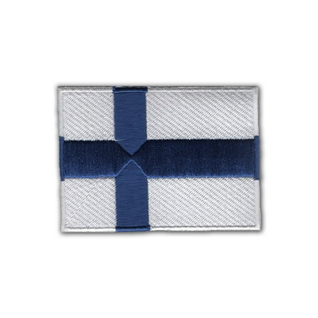 Finland Ribbons - Flag of Finland Embroidered Patch 3.5