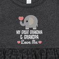 thumbnail image 4 of Inktastic My Great Grandma and Great Grandpa Love Me Girls Baby Dress, 4 of 5