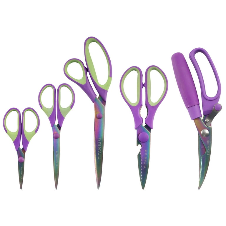 Ultimate Scissor Set for Kitchen and Craft - 5pc 