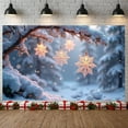 thumbnail image 6 of Snowflake Design Snowflake Banner Lighted Christmas Banner White Theme Winter Holiday Banner for Winter Party Christmas Decoration Holiday Celebration, 6 of 9