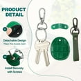 thumbnail image 3 of Uxcell Leather Key Fob Protector with Clip for Car Keys and Office Use Green, 3 of 7