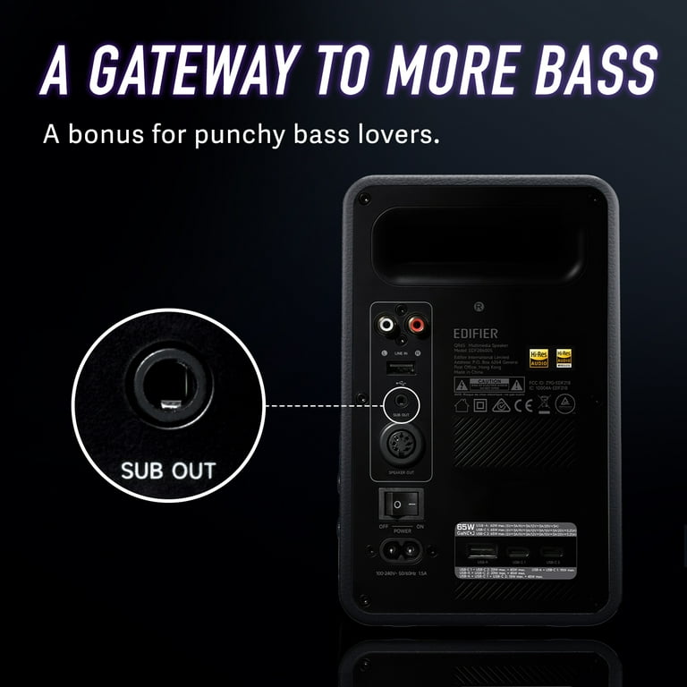 Edifier QR65 Bluetooth5.3 ブラック Edifier QR65 Bluetooth Studio Control Stereo Active Monitor