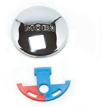 Moen 100021, Handle Cap and Temperature Indicator Kit 7400 Series Kitchen Faucets, Chrome