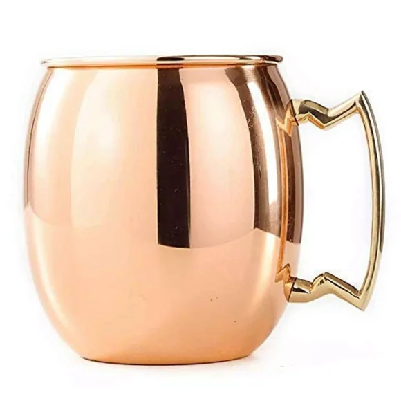 Pure Copper Mug/ Mule Lovers.-550 ML Each (PACK OF 2 BEAUTIFUL COPPER MUGS)