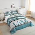 thumbnail image 4 of Rustic Camping Comforter Set Twin Size,Lake Theme Quilt Set,Rustic Farmhouse Style Bedding Set Teens Bedroom Decor,Vintage Board Duvet Set, 4 of 8