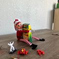 thumbnail image 5 of Juguete de peluche de elfo de Navidad que se lleva mal, muñeco de elfos navideños de 12 pulgadas（Black Boy, 5 of 5