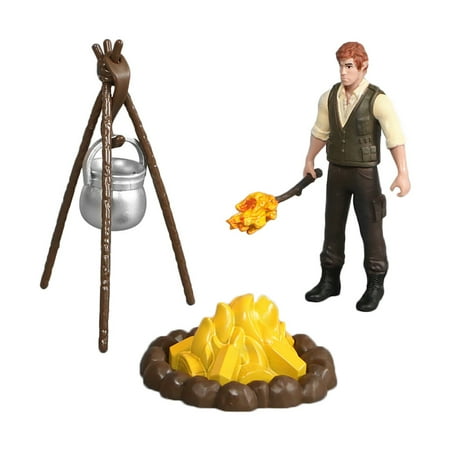 

1 Set of Wild Bonfire Model Simulation Dolls Model PVC Adornment (Random Style)