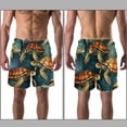 thumbnail image 3 of luoweisi Men's Beach Shorts Quick Dry Swim Trunks with Mesh Lining Sea Turtle L, 3 of 5