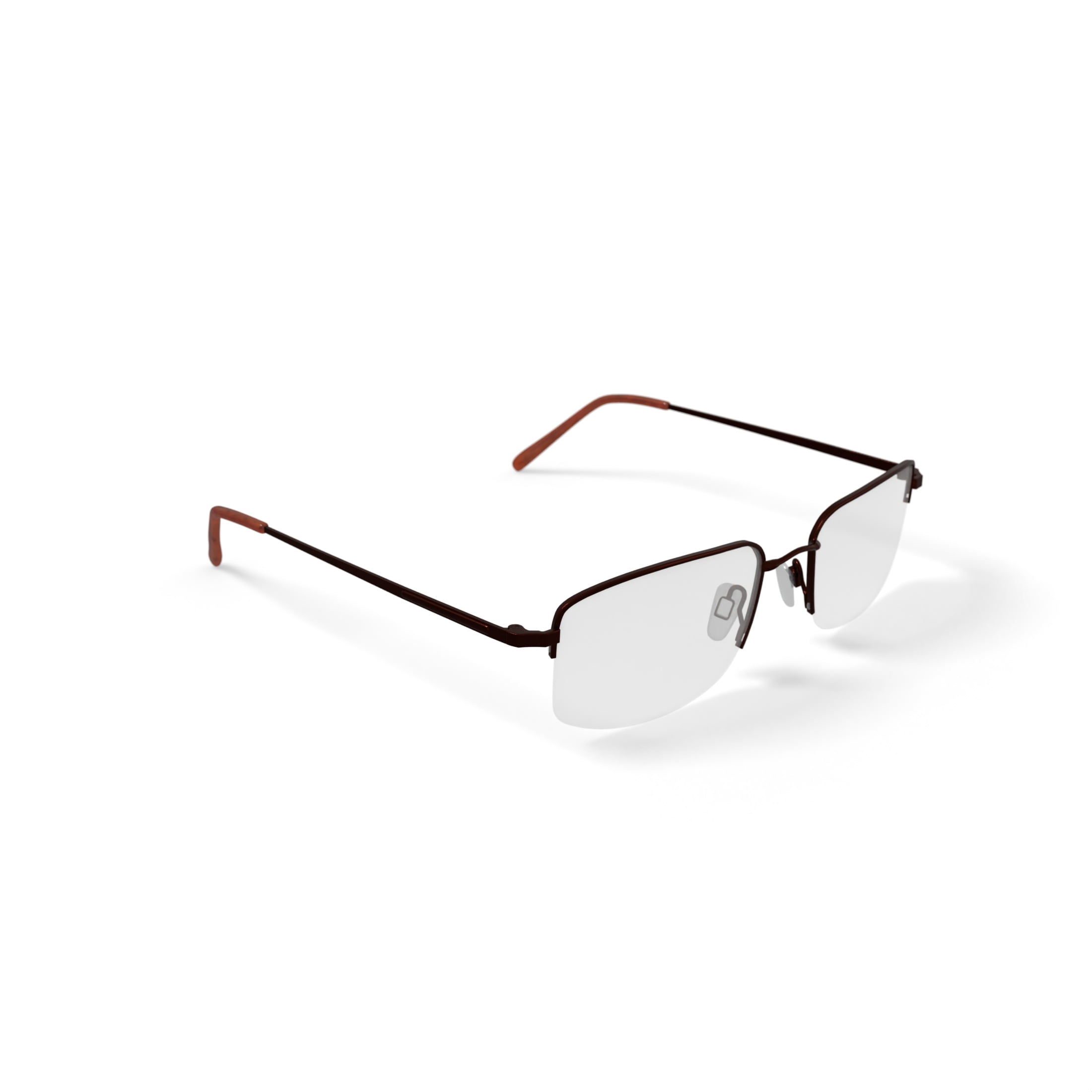 TiFlex Men's T1506 Square Square Prescription Eyeglasses with Case, Bronze