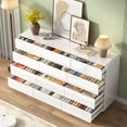 thumbnail image 7 of ANPOO High Gloss 12-Drawer Dresser,Modern Rounded Chest of Drawers,Large Capacity Bedroom Clothing Storage Organizer Cabinet for Bedroom,Entryway,Living Room, 7 of 7