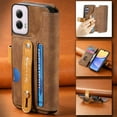 thumbnail image 3 of for Moto G Power 5G 2024 Wallet Case with Card Slots & Cash Slot【RFID Blocking】, With Wrist Kickstand,Flip Folio Book PU Leather  Shockproof Anti-fall Rugged Phone case Cover For Women Men,Brown, 3 of 13
