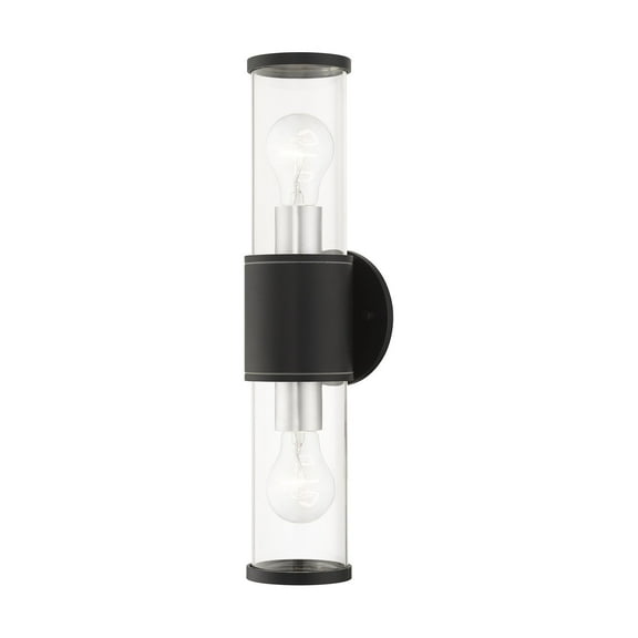 71922-14 Livex Lighting Atlantic - 2 Light Large Outdoor ADA Wall Lantern In Contemporary Style-4.5 Inches Tall and 17 Inches Wide-Textured