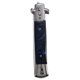 thumbnail image 1 of Switchblade Spring Folding Knife Push Button Pocket Comb Oil Hair Styling Blue, 1 of 5