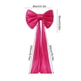 thumbnail image 2 of Dadiaei Bow Decor Large Bow for Room, Coquette Giant Ribbon Tie for Birthday Party Backdrop Wall Decor 31.50x23.62x78.74in, 2 of 6