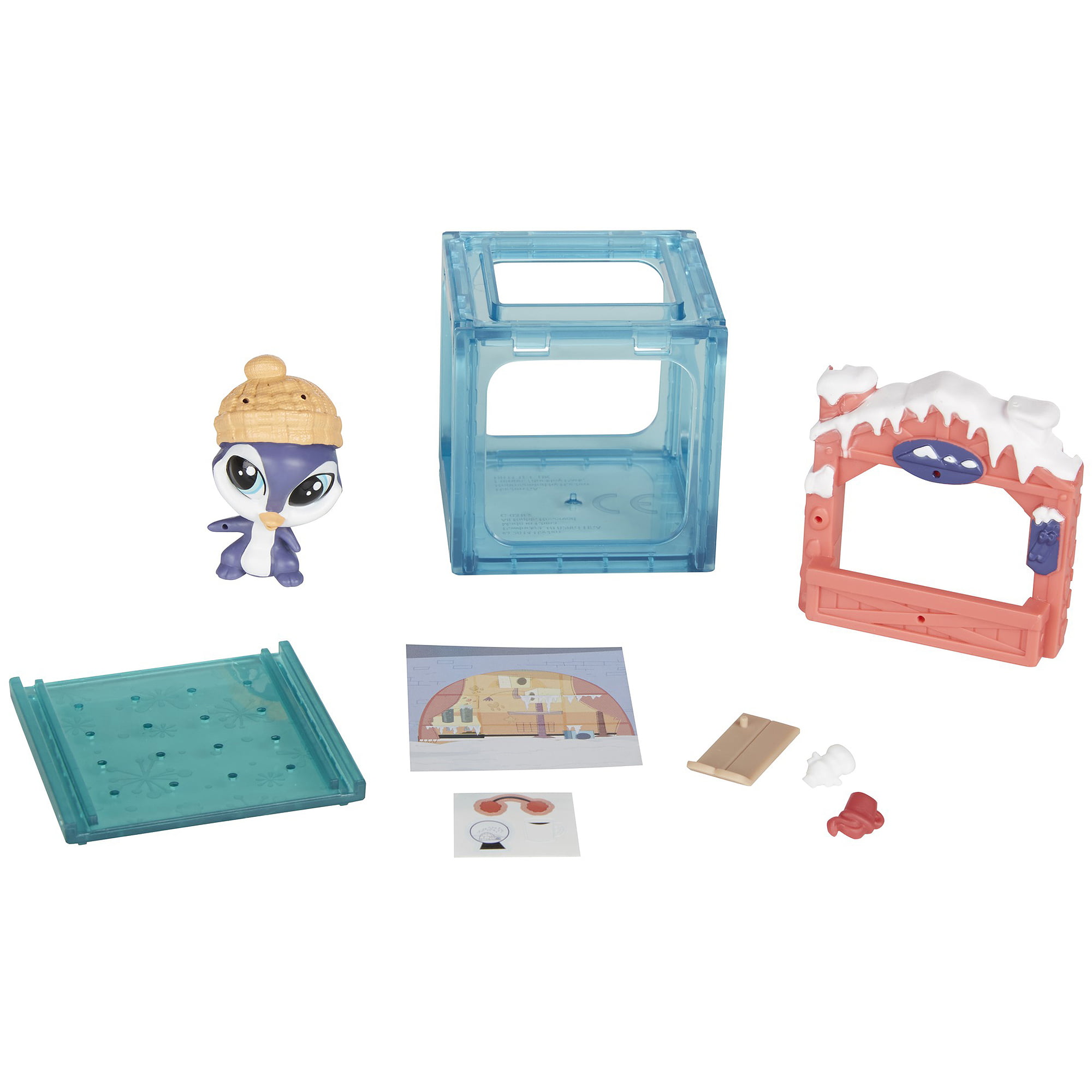 LPS Littlest Pet Shop Mini Style Set Cube Penguin 3823 Parker Waddleton Figure 