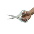 Westcott Carbo Titanium, NonStick Scissors, 8", for Craft, White/Blue