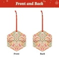 thumbnail image 2 of Naloa Indian Paisley 1 Acrylic Santa Tree Decorations Christmas Hanging Pendant for Christmas Winter New Year Party Hanging Decorations-Hexagon, 2 of 7