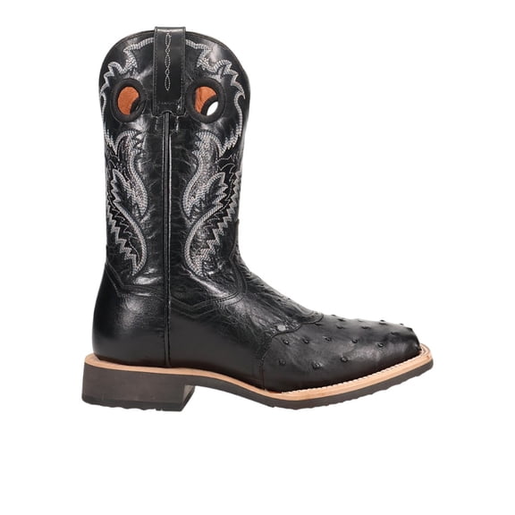 Dan Post Boots Mens Martel Full Quill Ostrich Pull On Square Toe Cowboy Mi