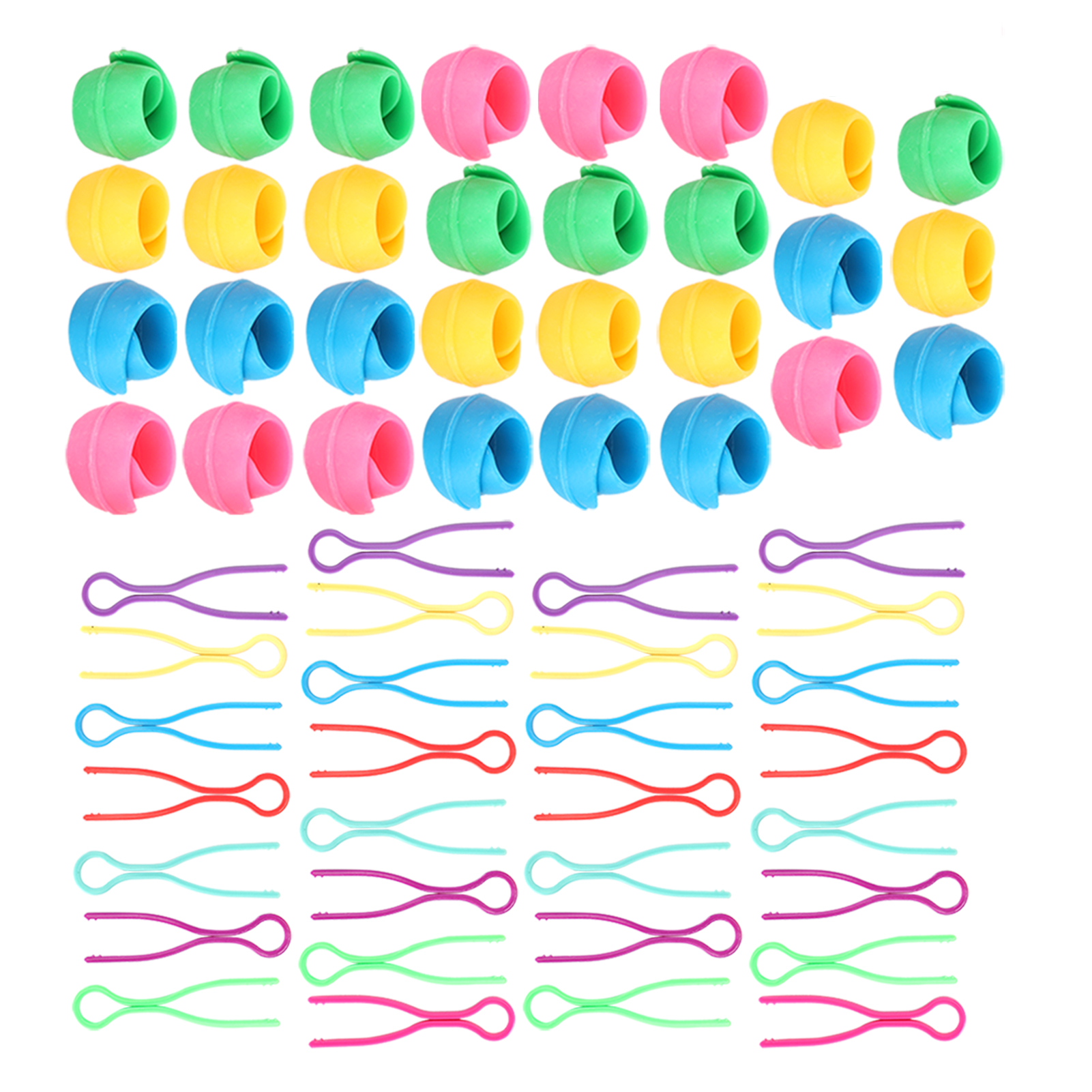 Dioche 60Pcs Bobbin Thread Holder Spool Huggers Clips Organizing Clamps