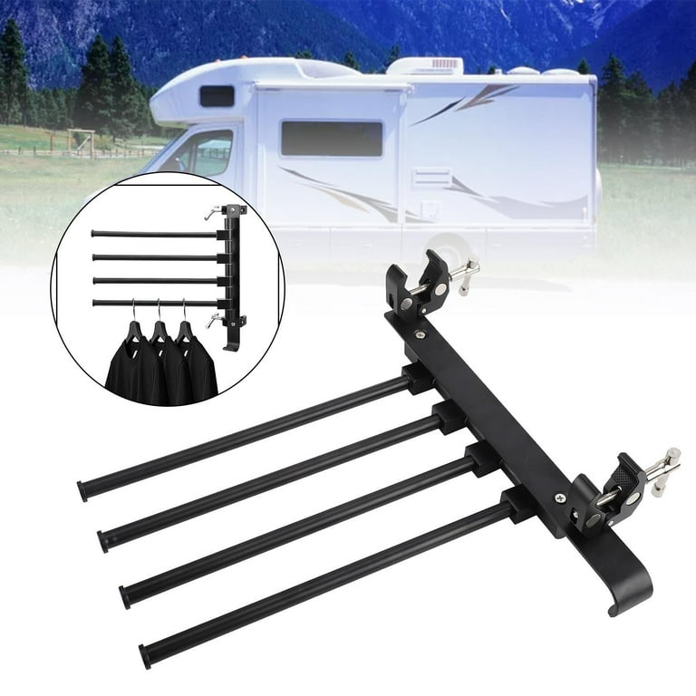 Tnarru RV Clothes Drying Rack Accessories Towel Rack Wind Aluminum Alloy Hanger Clothes Hanger Rack for Bathroom RV Walmart