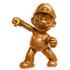 World of Nintendo 2.5" Gold Mario Figure