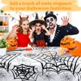 thumbnail image 5 of 3 Packs Halloween Tablecloths, Spider-Web Rectangle Halloween Table Cloths, Waterproof Oil-Proof Table Protector Covers, Disposable Halloween Table Decorations, 5 of 5