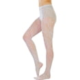 thumbnail image 4 of ToBeInStyle Womens Elegant Floral Lace Inspired Spandex Net Full Length Tights - White - One Size, 4 of 7
