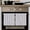 Blue, variant on Black Stripe 1 Pack Kitchen Towel, Water Absorbent Dish Towel, Modern Abstract Vertical Stripes Beige Decorative Hand Towels - Quick Drying Cloth for Cooking Baking, 18x28 Inch