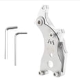 thumbnail image 2 of Adaptador de freno de disco DYNWAVEMX de aleación de aluminio plata, 2 of 8