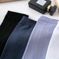 thumbnail image 5 of Xiao Hua 10 pares de calcetines formales ultrafinos para hombre, calcetines de negocios transparentes de seda, calcetines suaves, gris oscuro, 5 of 5