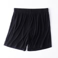 thumbnail image 2 of Zhden Womens Shorts Cotton Shorts for Women Casual Summer Shorts Loose Fit Lounge Shorts Comfy Shorts for Women（Black,L）, 2 of 3