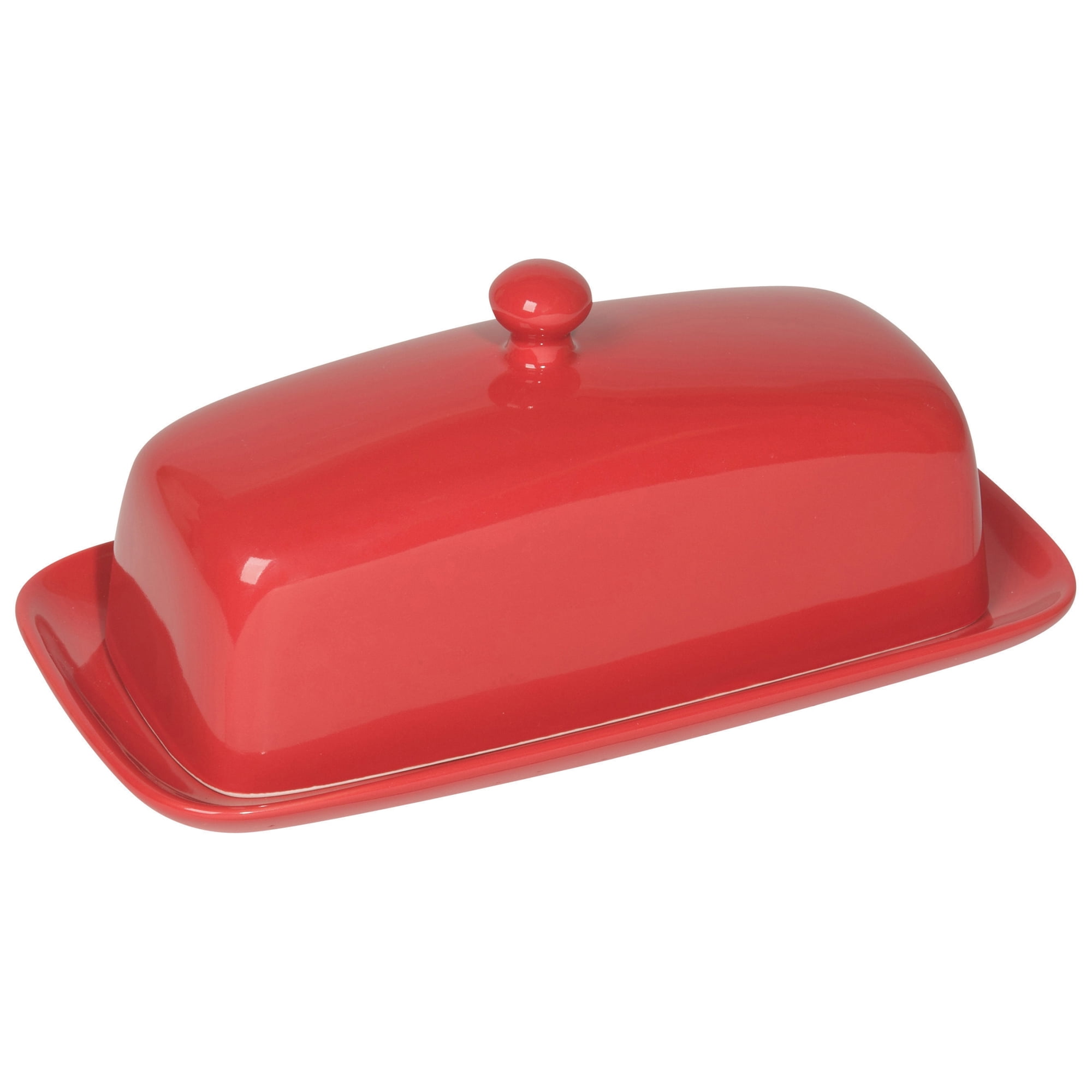 Now Designs Butter Dish, Rectangular, Red