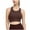 Coffee, variant on skpabo Sports Bras Women U-Neck Sleeveless Bras Anti-Shock Gathering False Two Pieces Of Collision Sports Underwear Bra Yoga Wear Tank Tops