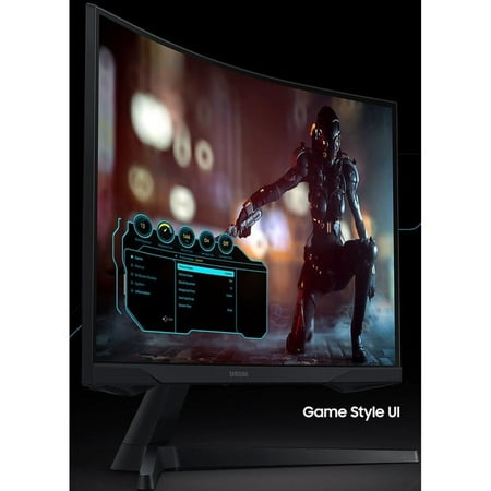 Samsung - Odyssey G5 32" LED Curved WQHD FreeSync Monitor with HDR (HDMI) - Black