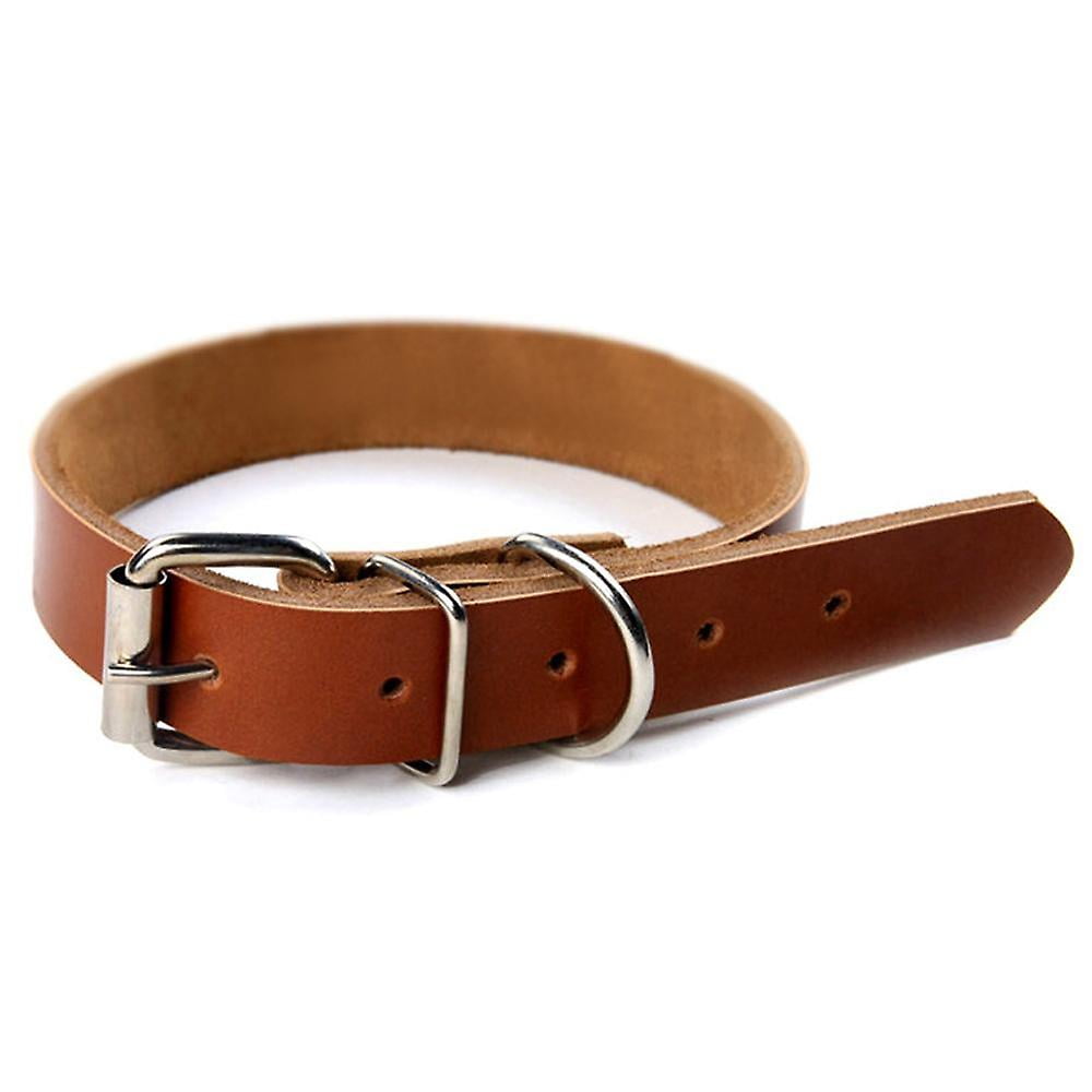 Collar De Piel Auténtica Para Perro. Hecho A Mano. Fuerte Y