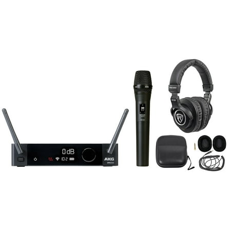 AKG DMS300 8-Channel Digital Handheld Wireless Microphone Mic System Headphones