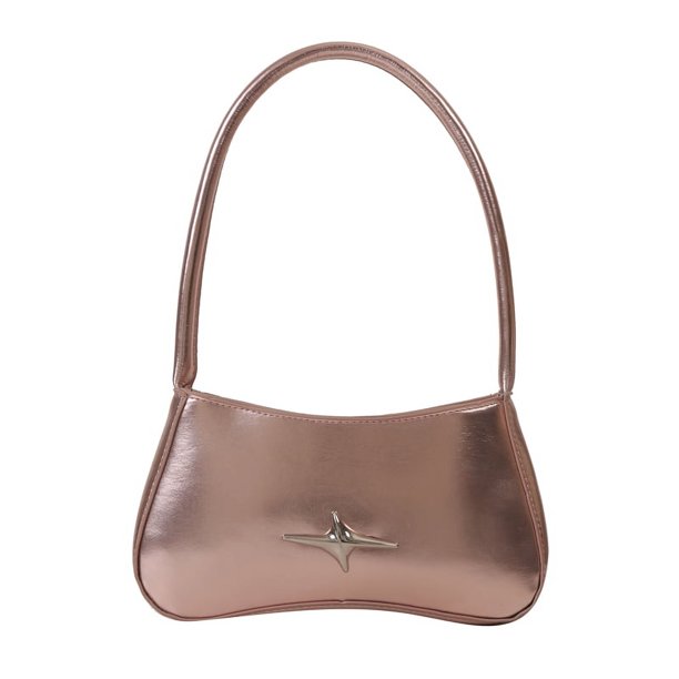 Bolso Mujer Moda Axilas Estrella Cremalleras Hombro Casual Bolsos Rosa