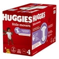thumbnail image 2 of Huggies Little Movers Baby Diapers, Mega colossal pack, Size 4 (22-37 lbs), 120 Count, 2 of 9