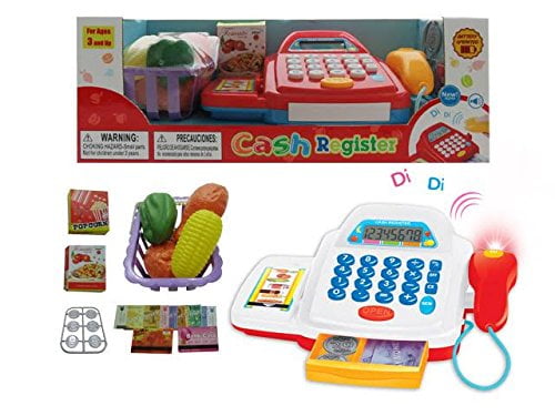 shopping cart and cash register toy