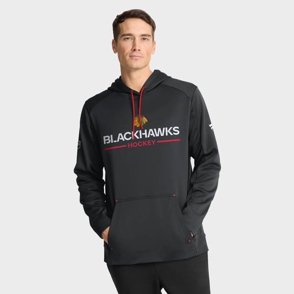 Men's Fanatics Black Chicago Blackhawks Authentic Pro Rink Hoodie