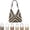 A, variant on Women's Handmade Woven Straw Shoulder Bag, Beaded Crochet Large Bohemian Tote with Inner Pouch for Beach Vacation Summer