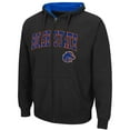 thumbnail image 2 of Men's Colosseum Black Boise State Broncos Arch & Logo 3.0 Full-Zip Hoodie, 2 of 3